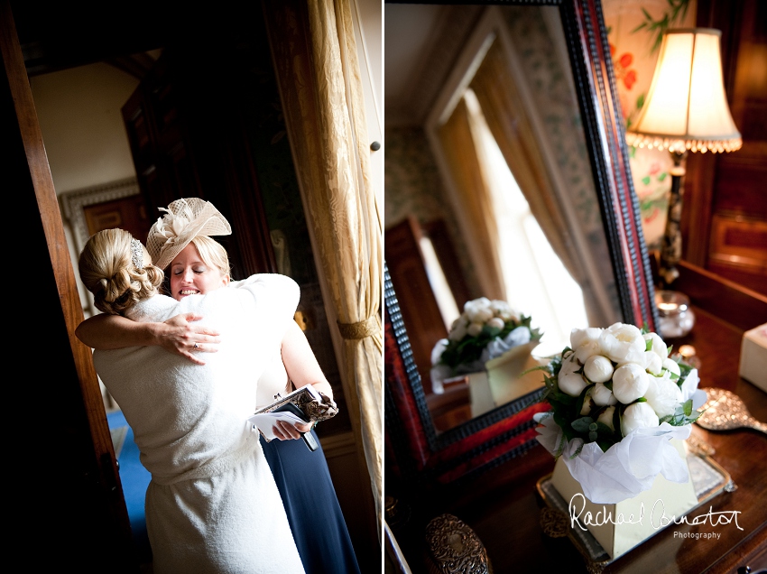 Professional photograph of the front of Belvoir Castle on a wedding day