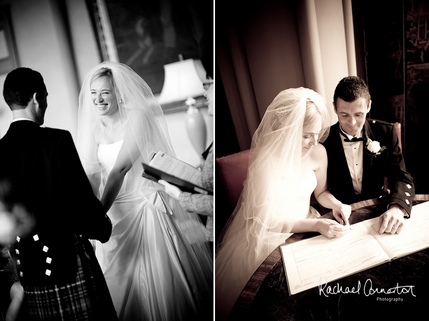 Professional photograph of the front of Belvoir Castle on a wedding day