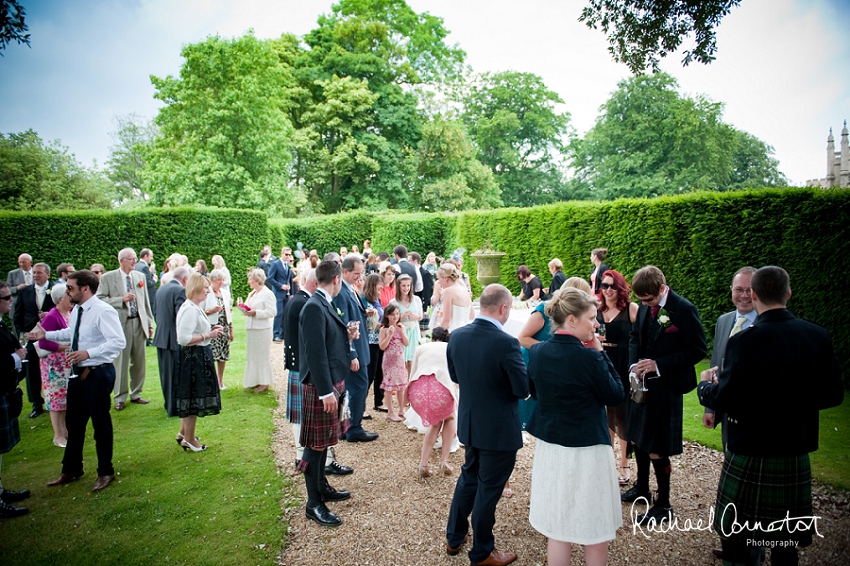 Professional photograph of the front of Belvoir Castle on a wedding day