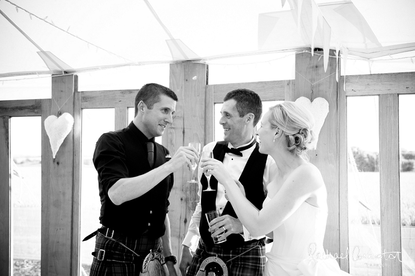 Professional photograph of the front of Belvoir Castle on a wedding day