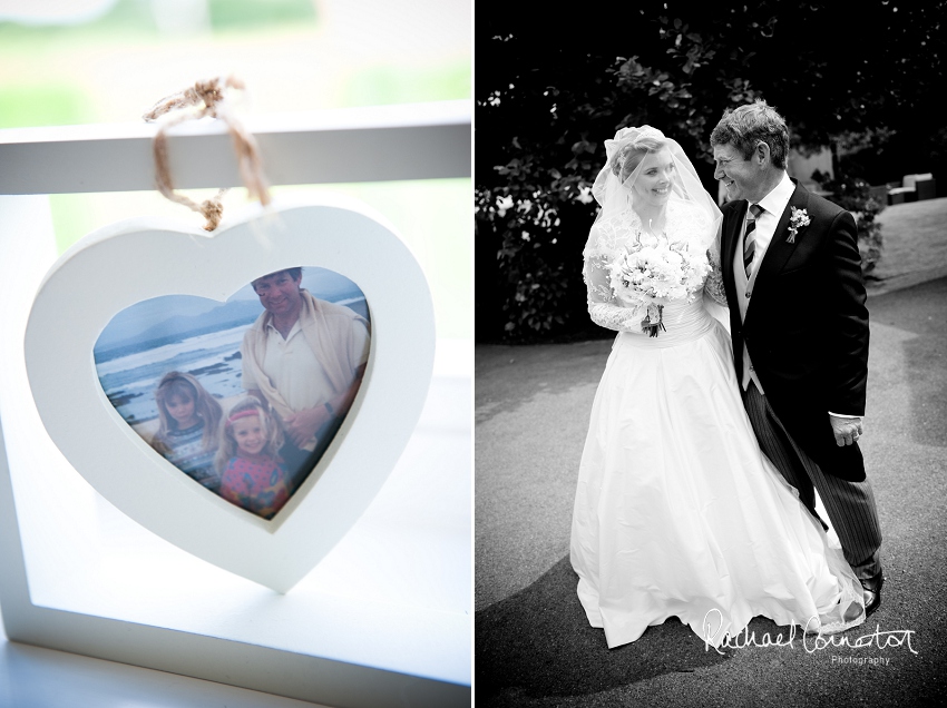 Professional photograph of wedding bunting outside wedding marquee