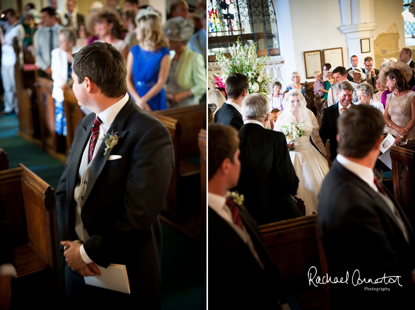 Professional photograph of wedding bunting outside wedding marquee