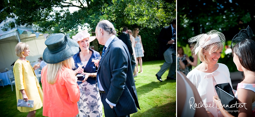 Professional photograph of wedding bunting outside wedding marquee