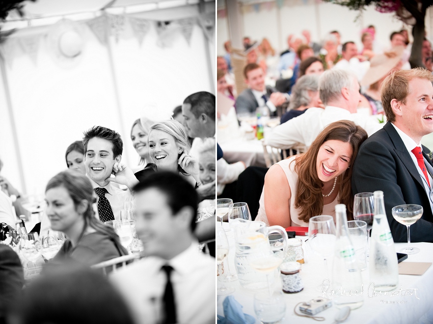 Professional photograph of wedding bunting outside wedding marquee