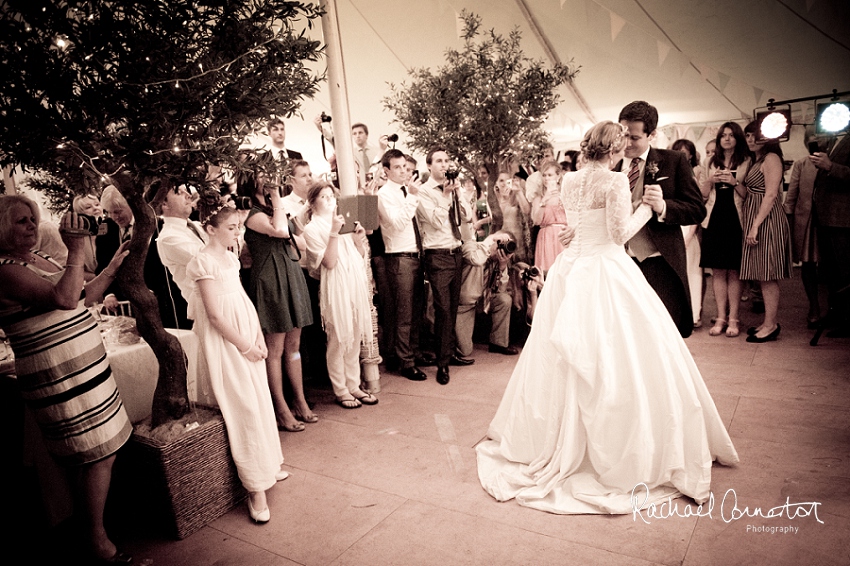 Professional photograph of wedding bunting outside wedding marquee