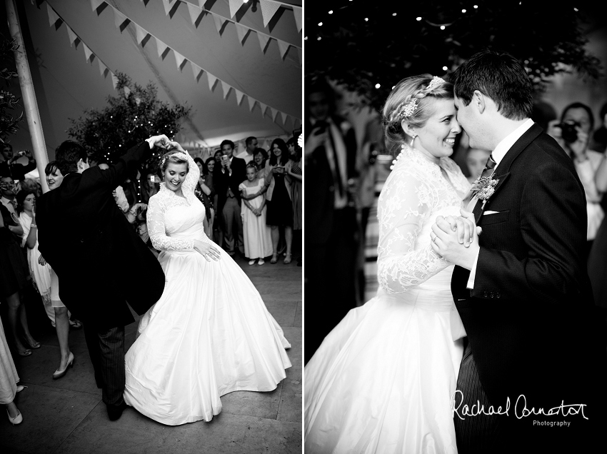 Professional photograph of wedding bunting outside wedding marquee