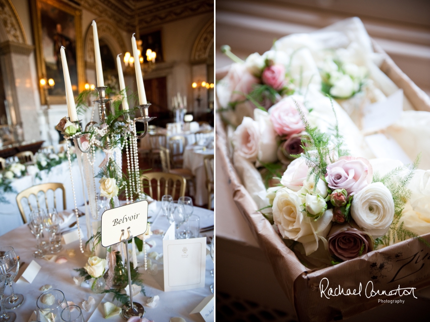 Professional colour photograph of Lauren and Michael's Belvoir Castle wedding by Rachael Connerton Photography