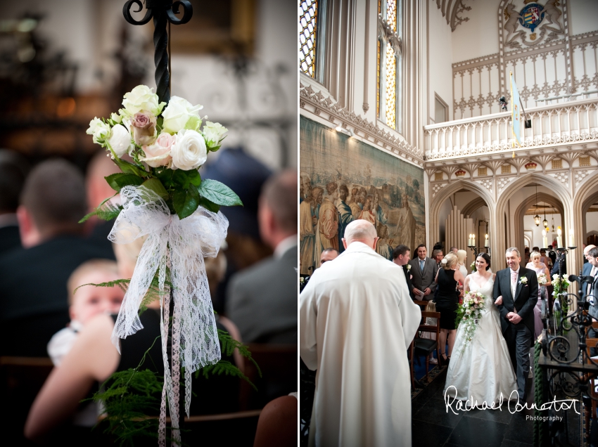 Professional colour photograph of Lauren and Michael's Belvoir Castle wedding by Rachael Connerton Photography