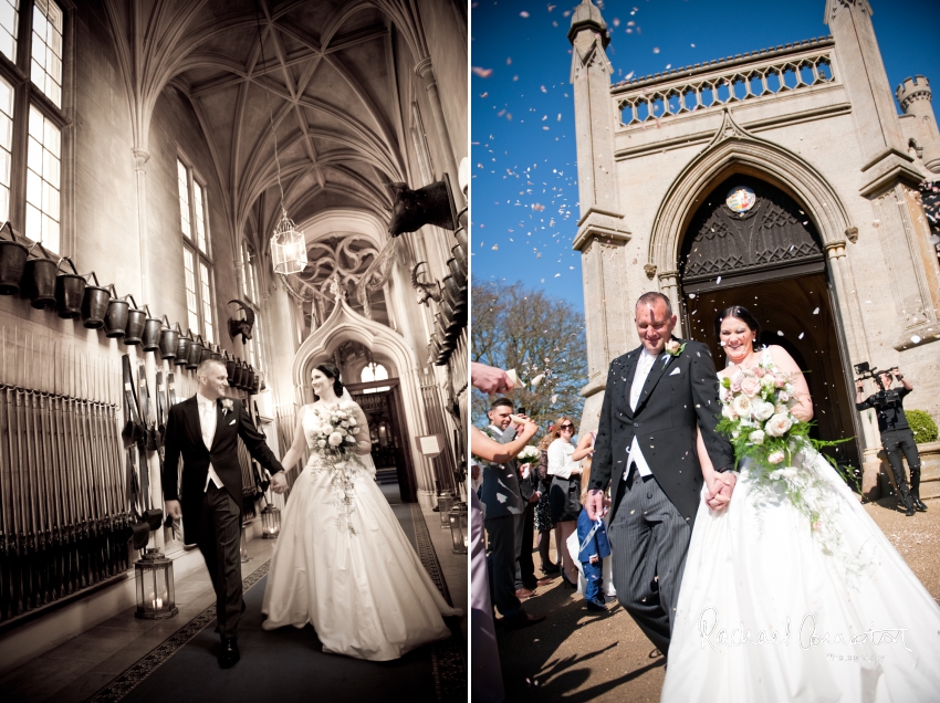 Professional colour photograph of Lauren and Michael's Belvoir Castle wedding by Rachael Connerton Photography