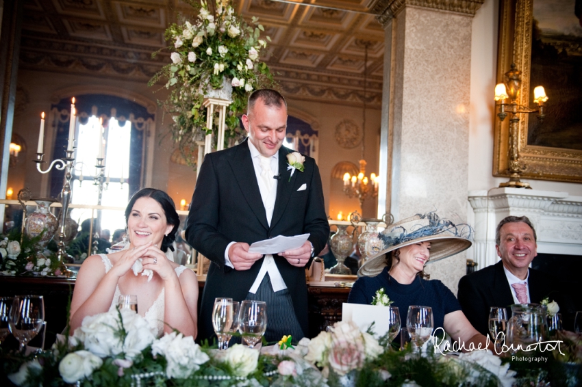 Professional colour photograph of Lauren and Michael's Belvoir Castle wedding by Rachael Connerton Photography