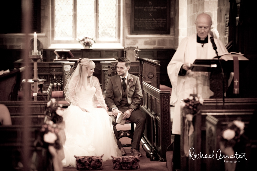 Professional colour photograph of Katie and Karl's wedding at Weston Hall by Rachael Connerton Photography