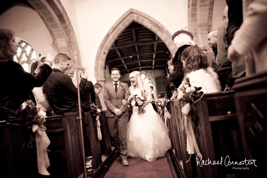 Professional colour photograph of Katie and Karl's wedding at Weston Hall by Rachael Connerton Photography