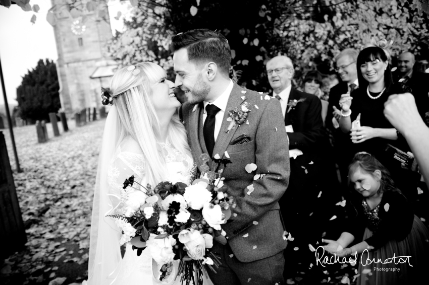 Professional colour photograph of Katie and Karl's wedding at Weston Hall by Rachael Connerton Photography