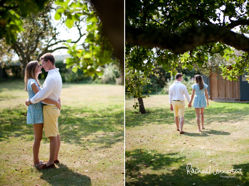 Professional colour photograph of pre-wedding shoots with children and dogs by Rachael Connerton Photography