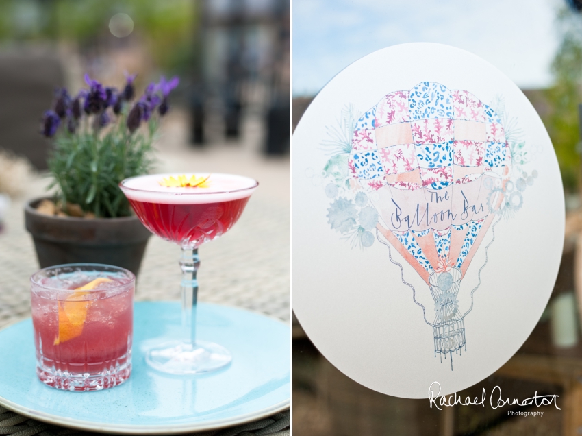 Professional colour photograph of creative inspiration shoot at the Balloon Bar at the Engine Yard near Belvoir Castle by Rachael Connerton Photography