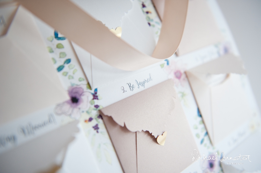 Professional colour photograph of Hummingbird cards' wedding stationery creative business shoot by Rachael Connerton Photography