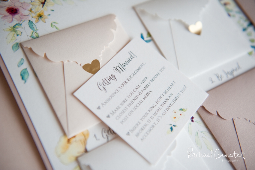 Professional colour photograph of Hummingbird cards' wedding stationery creative business shoot by Rachael Connerton Photography