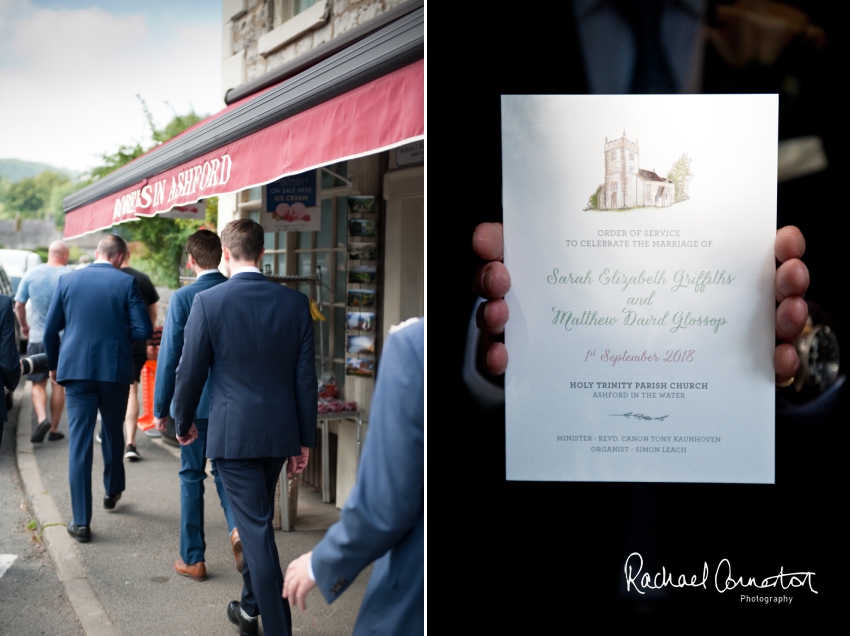 Professional colour photograph of Sarah and Matt's marquee wedding at Ashford on the Water by Rachael Connerton Photography