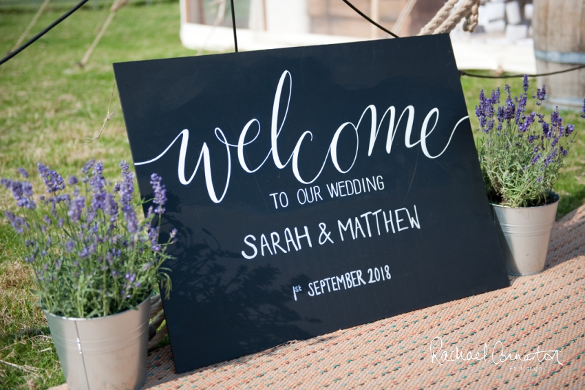 Professional colour photograph of Sarah and Matt's marquee wedding at Ashford on the Water by Rachael Connerton Photography