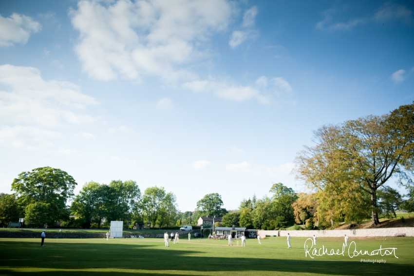 Professional colour photograph of Sarah and Matt's marquee wedding at Ashford on the Water by Rachael Connerton Photography