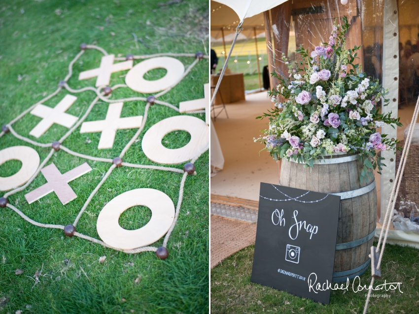 Professional colour photograph of Sarah and Matt's marquee wedding at Ashford on the Water by Rachael Connerton Photography