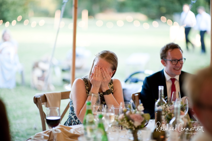 Professional colour photograph of Sarah and Matt's marquee wedding at Ashford on the Water by Rachael Connerton Photography