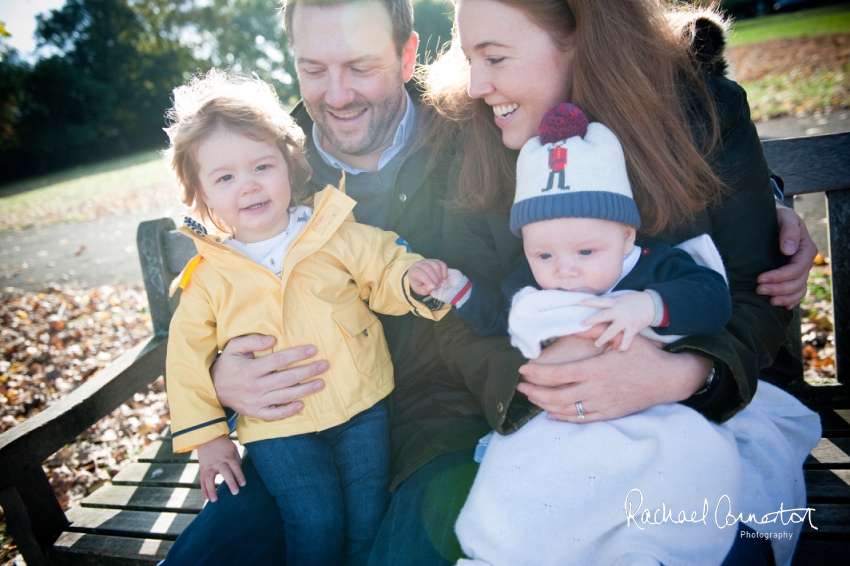 Professional colour photograph of Abbie and Brad's Autumn family lifestyle shoot in London by Rachael Connerton Photography