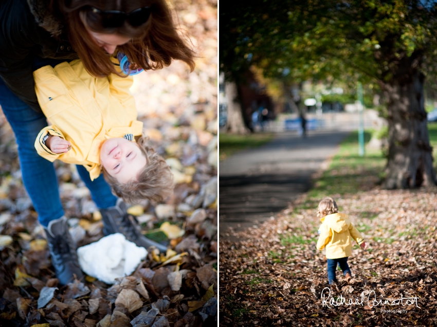 Professional colour photograph of Abbie and Brad's Autumn family lifestyle shoot in London by Rachael Connerton Photography