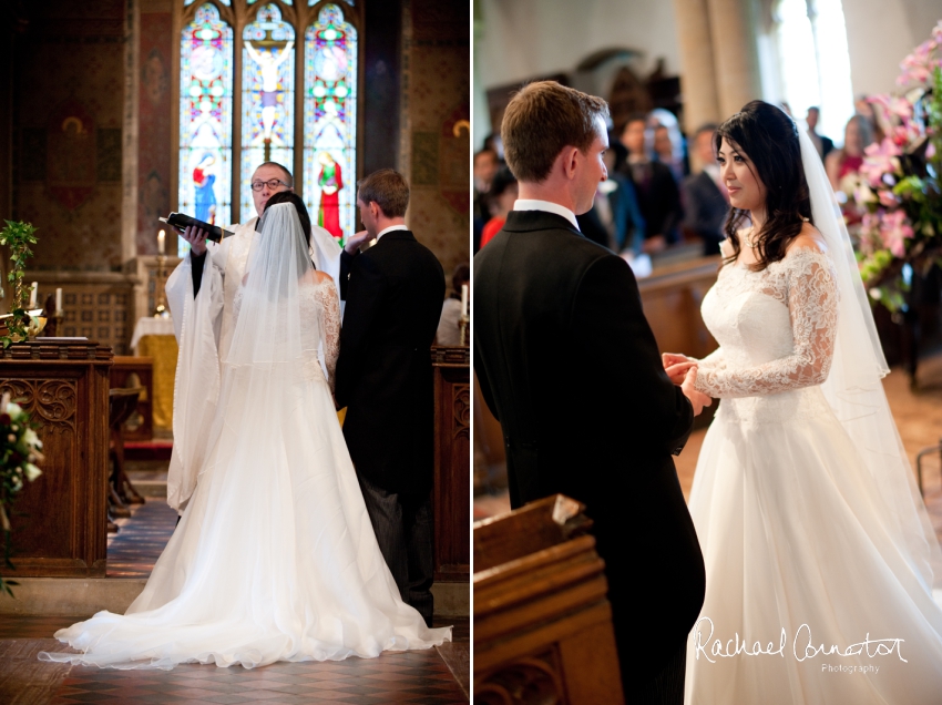 Professional colour photograph of Catherine and Henry's summer wedding at Hinwick Hall by Rachael Connerton Photography