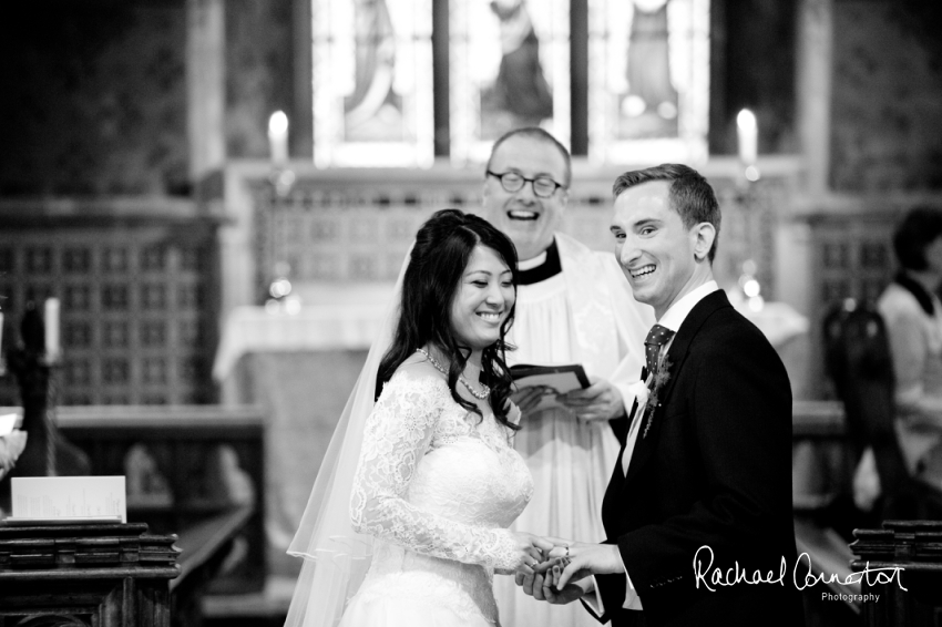 Professional colour photograph of Catherine and Henry's summer wedding at Hinwick Hall by Rachael Connerton Photography