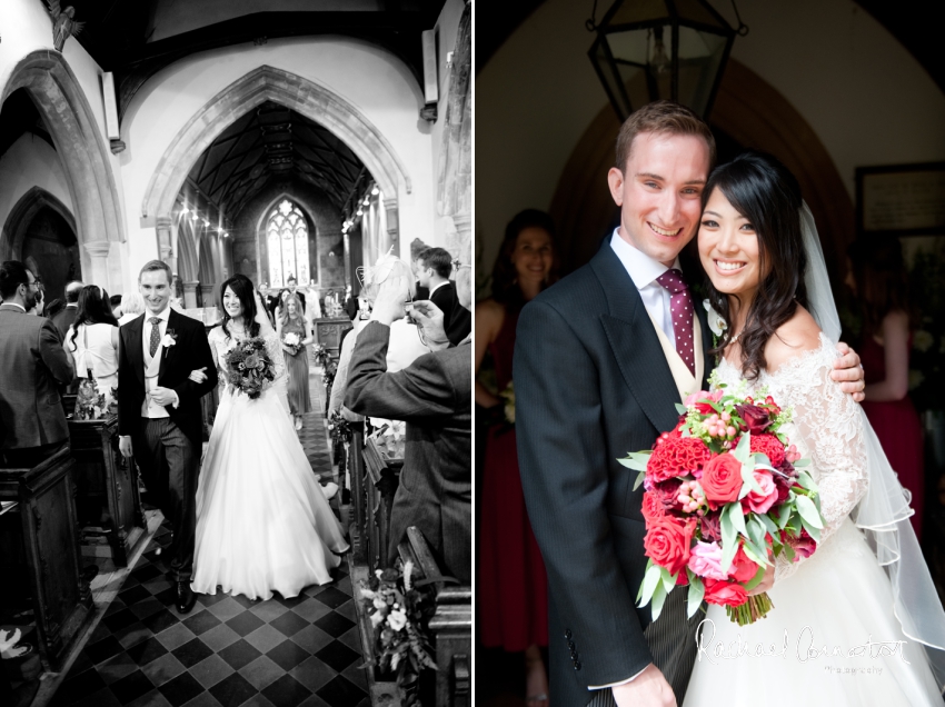 Professional colour photograph of Catherine and Henry's summer wedding at Hinwick Hall by Rachael Connerton Photography