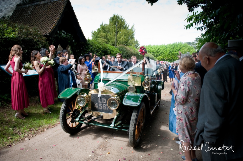 Professional colour photograph of Catherine and Henry's summer wedding at Hinwick Hall by Rachael Connerton Photography