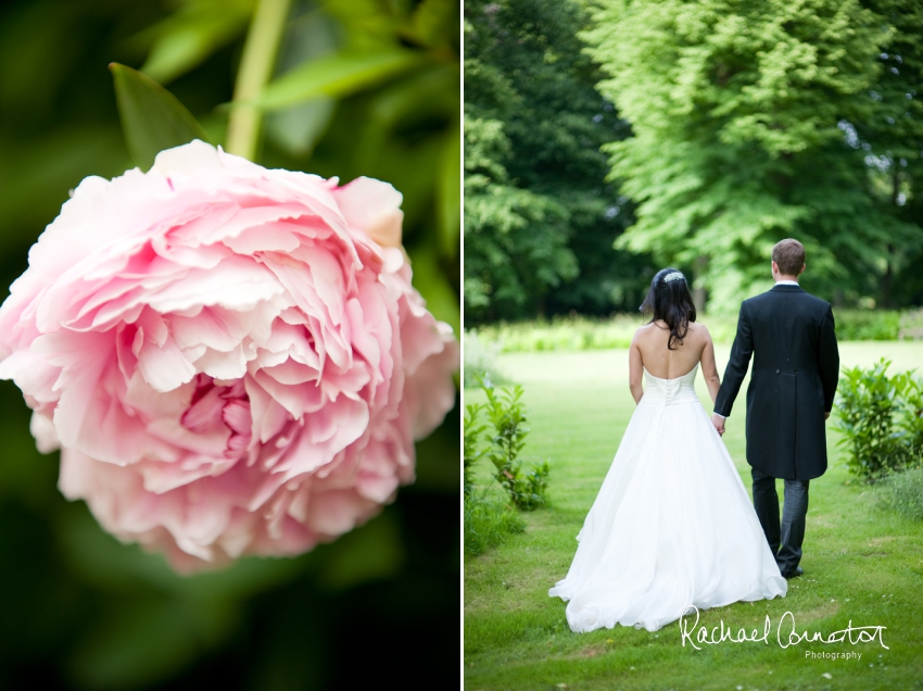 Professional colour photograph of Catherine and Henry's summer wedding at Hinwick Hall by Rachael Connerton Photography