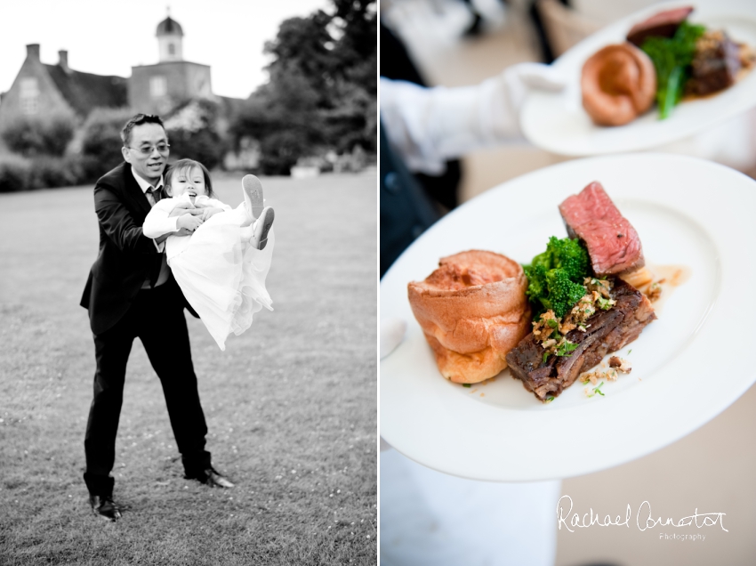 Professional colour photograph of Catherine and Henry's summer wedding at Hinwick Hall by Rachael Connerton Photography