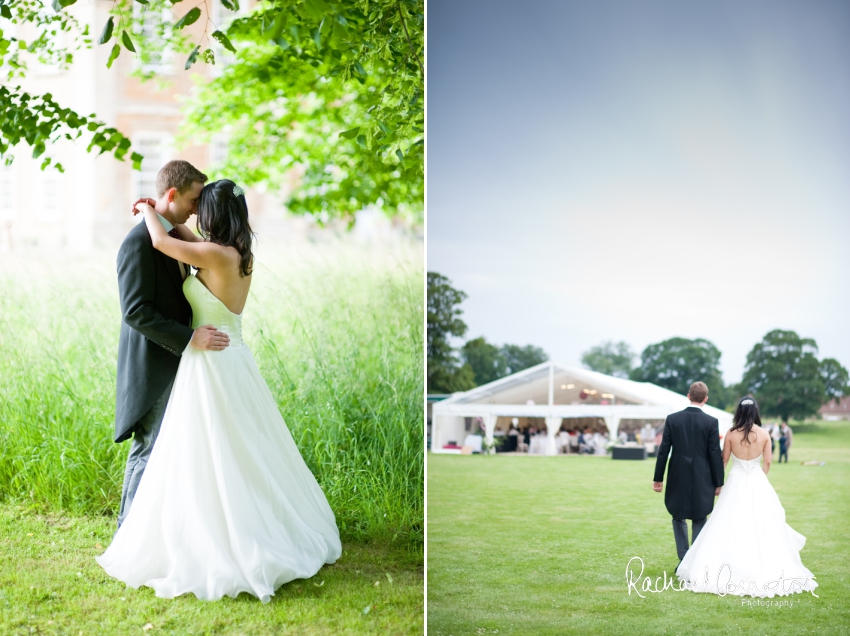 Professional colour photograph of Catherine and Henry's summer wedding at Hinwick Hall by Rachael Connerton Photography