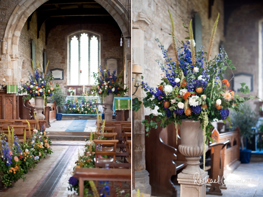 Professional colour photograph of Sophie and Richard's Summer wedding at Langar Hall by Rachael Connerton Photography