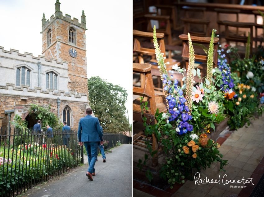 Professional colour photograph of Sophie and Richard's Summer wedding at Langar Hall by Rachael Connerton Photography