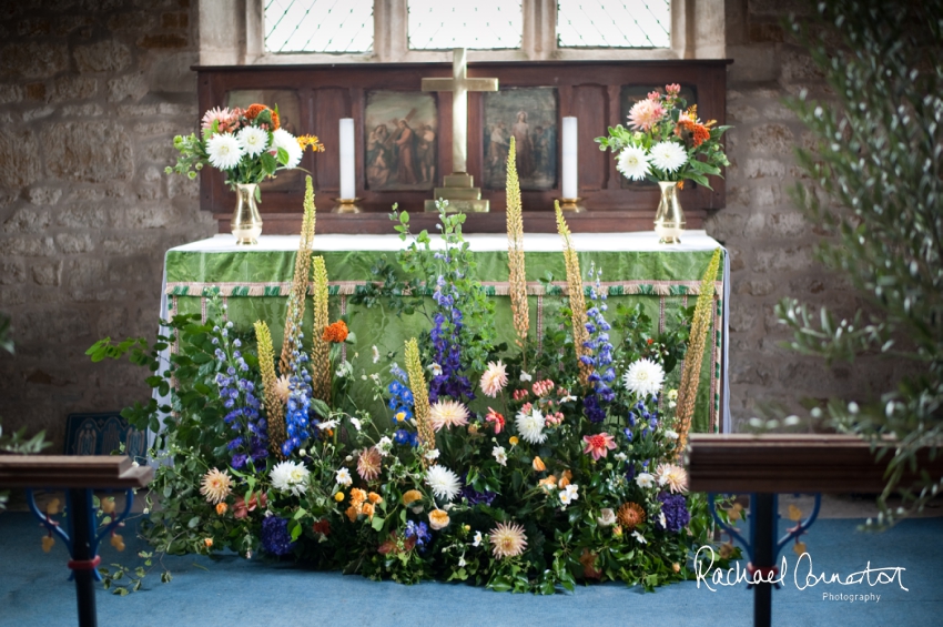 Professional colour photograph of Sophie and Richard's Summer wedding at Langar Hall by Rachael Connerton Photography