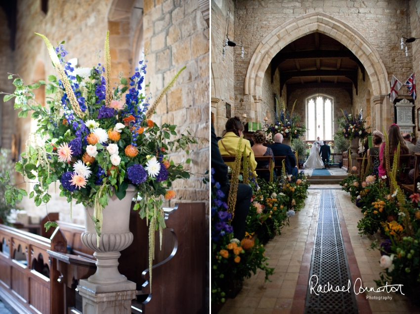 Professional colour photograph of Sophie and Richard's Summer wedding at Langar Hall by Rachael Connerton Photography