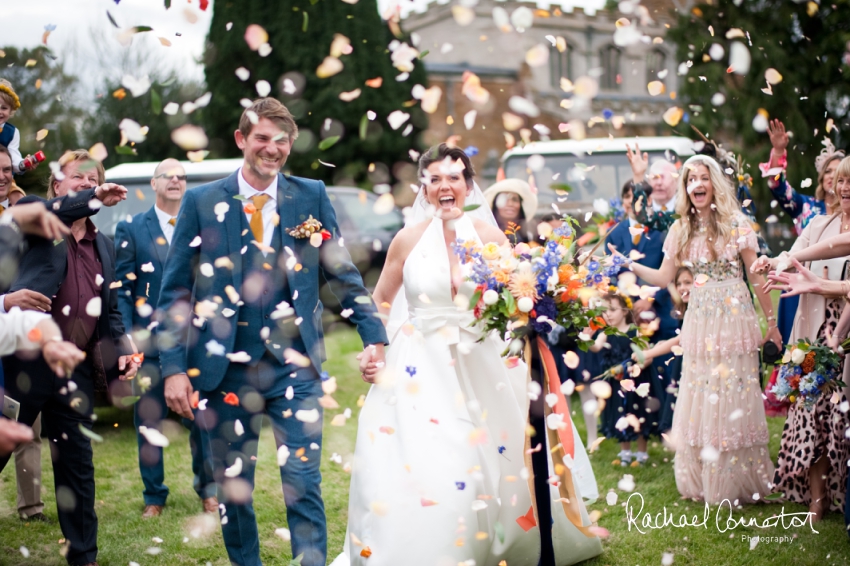 Professional colour photograph of Sophie and Richard's Summer wedding at Langar Hall by Rachael Connerton Photography