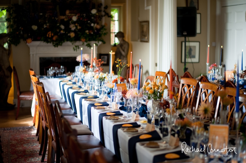 Professional colour photograph of Sophie and Richard's Summer wedding at Langar Hall by Rachael Connerton Photography