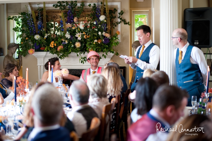 Professional colour photograph of Sophie and Richard's Summer wedding at Langar Hall by Rachael Connerton Photography