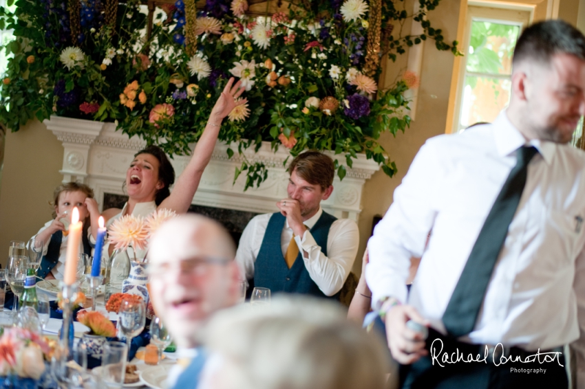 Professional colour photograph of Sophie and Richard's Summer wedding at Langar Hall by Rachael Connerton Photography