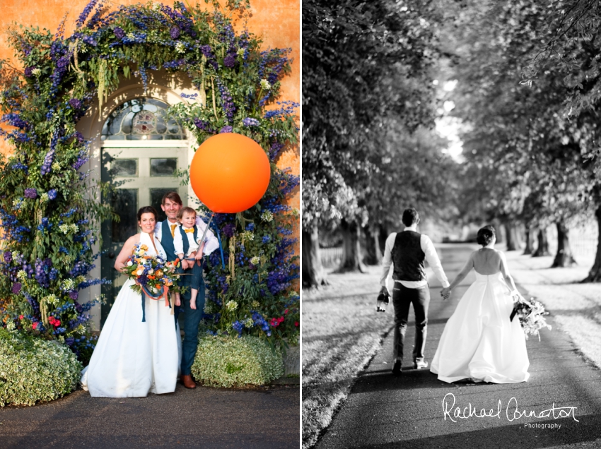 Professional colour photograph of Sophie and Richard's Summer wedding at Langar Hall by Rachael Connerton Photography