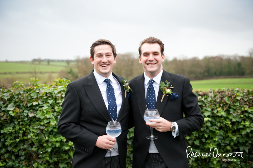 Professional colour photograph of Eloise and Will's winter wedding at Rushton Hall by Rachael Connerton Photography
