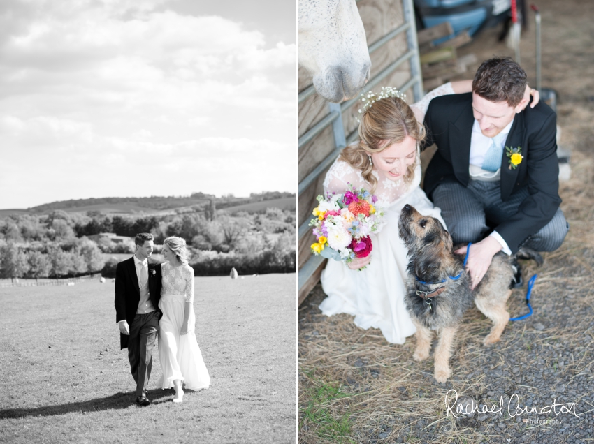 Professional colour photograph of Steph and Hugh's Spring tipi wedding by Rachael Connerton Photography