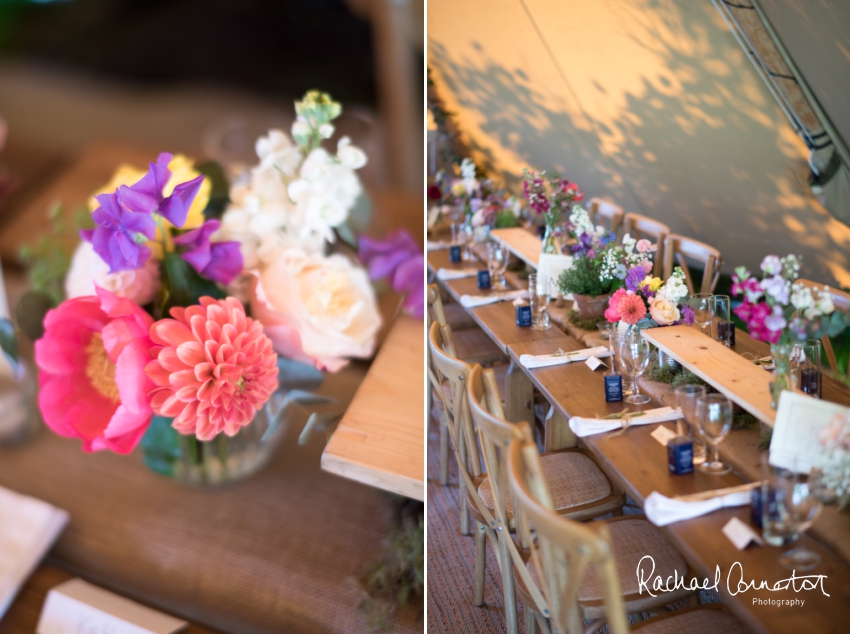 Professional colour photograph of Steph and Hugh's Spring tipi wedding by Rachael Connerton Photography