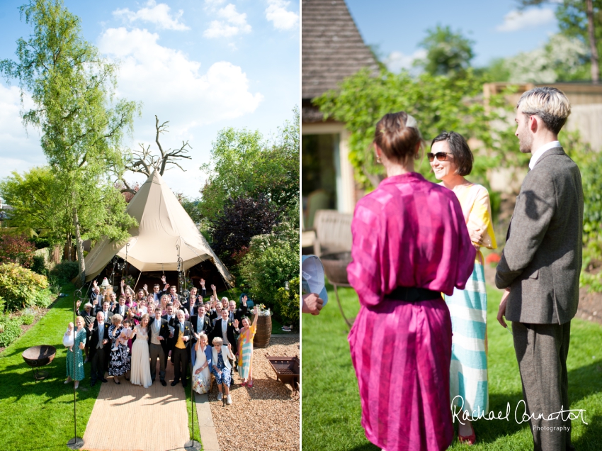 Professional colour photograph of Steph and Hugh's Spring tipi wedding by Rachael Connerton Photography