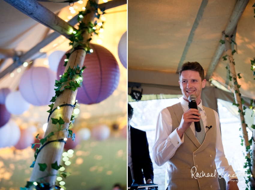 Professional colour photograph of Steph and Hugh's Spring tipi wedding by Rachael Connerton Photography