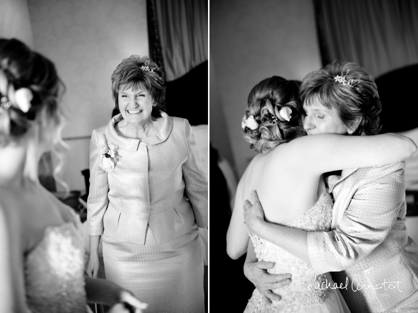 Professional colour photograph of Sarah and Johnathan's Christmas wedding at Stapleford Park by Rachael Connerton Photography